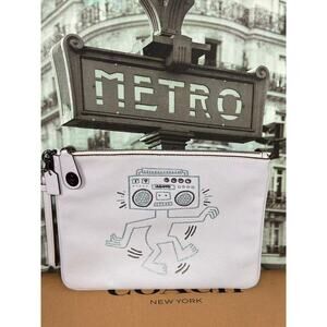 Coach 28678 Coach X Keith Haring Turnlock Wristlet 30
